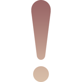 Kuvake: Huutomerkki liukuväri